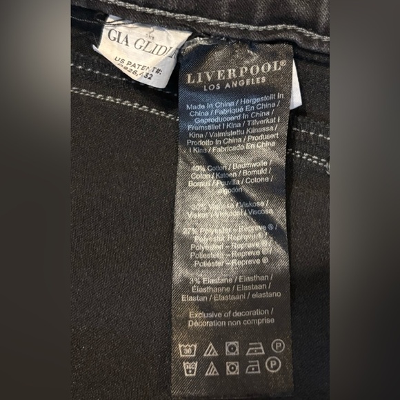 NWOT Liverpool Women’s Size 12/31 Meteorite Gia Glider Ankle Skinny Jeans - Picture 9 of 15